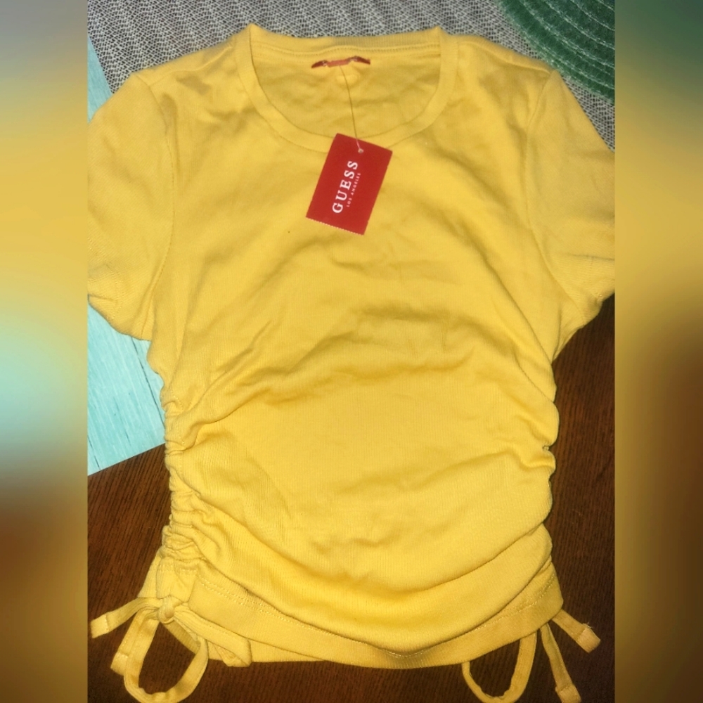 NWT Yellow Guess Top